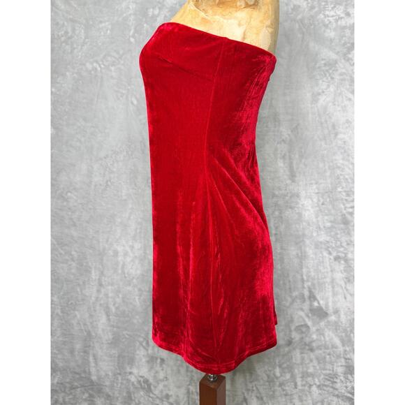 Dolls Kill Red Velvet Mini Dress - Picture 3 of 7